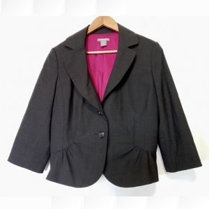 Ann Taylor Suit Jacket Blazer Black Stretch